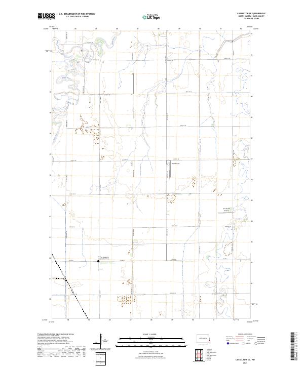 Casselton SE, ND — USGS 7.5-minute topo (2024)