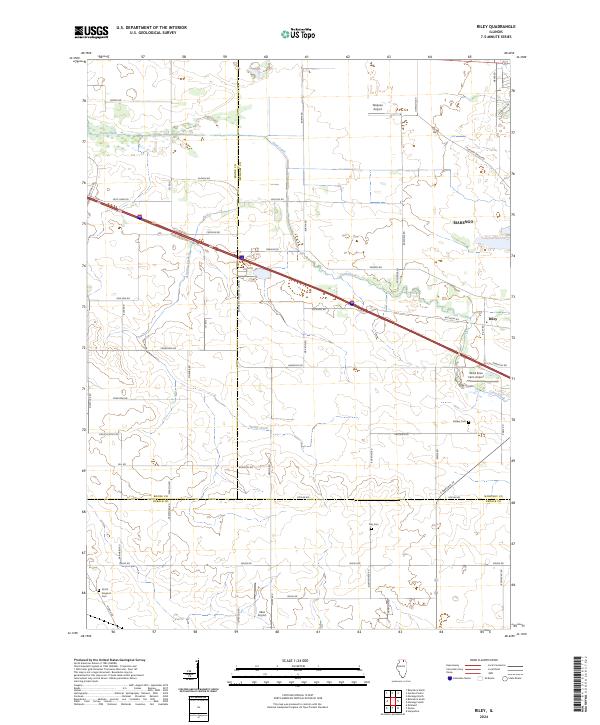 Riley, IL — USGS 7.5-minute topo (2024)
