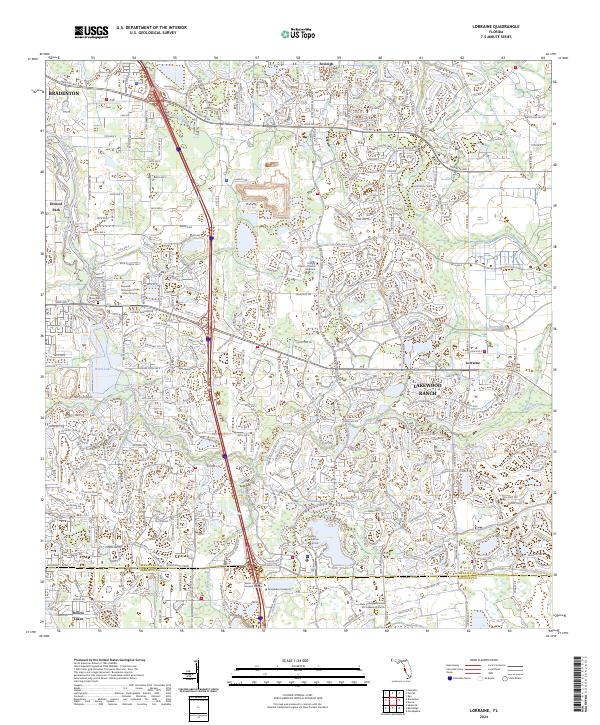 Lorraine, FL — USGS 7.5-minute topo (2024)