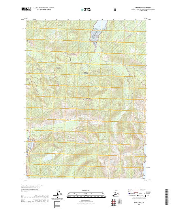 Craig B-3 SE, AK — USGS 7.5-minute topo (2021)