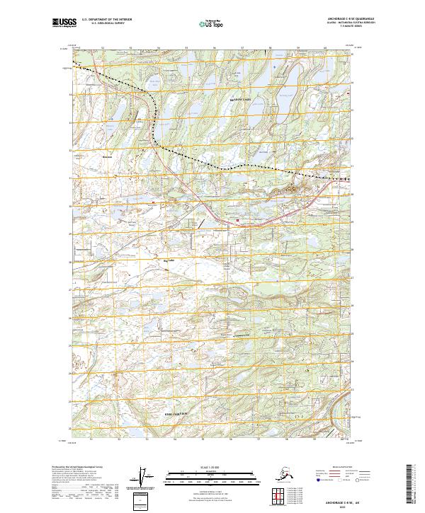 Anchorage C-8 SE, AK — USGS 7.5-minute topo (2023)