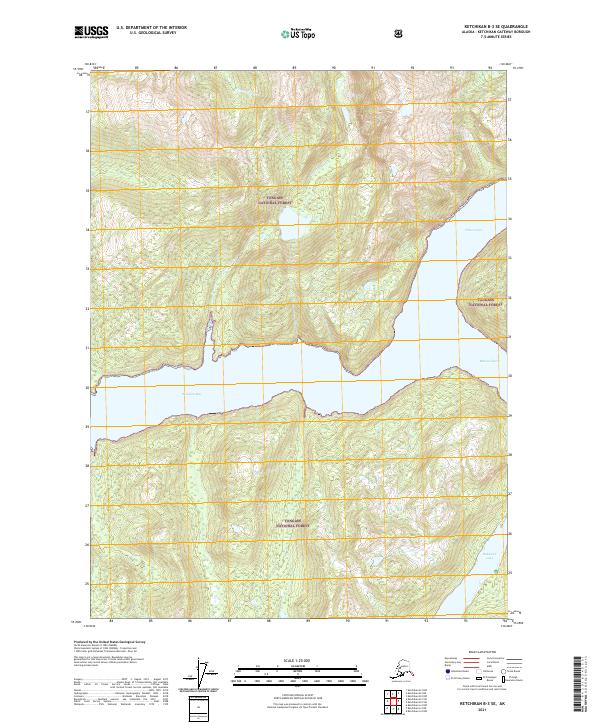 Ketchikan B-3 SE, AK — USGS 7.5-minute topo (2021)