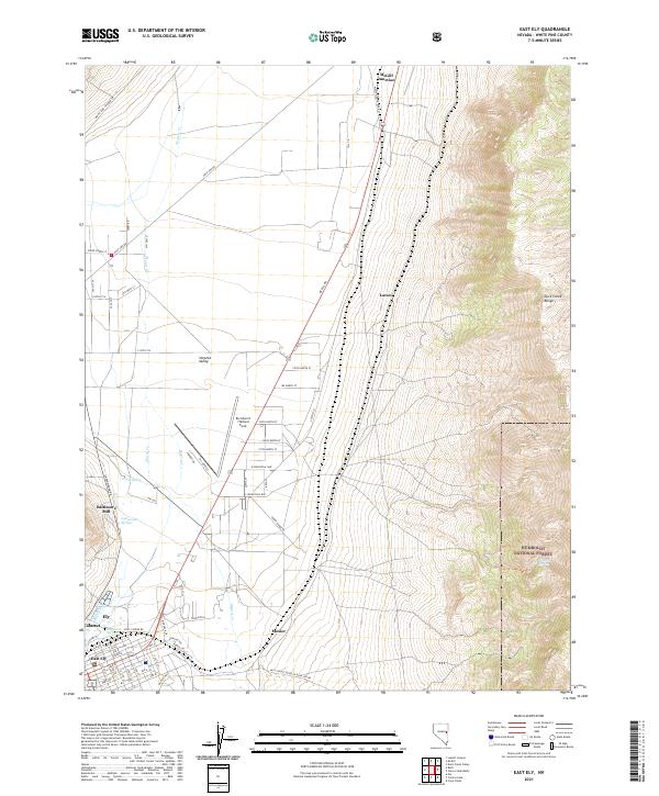 East Ely, NV — USGS 7.5-minute topo (2021)