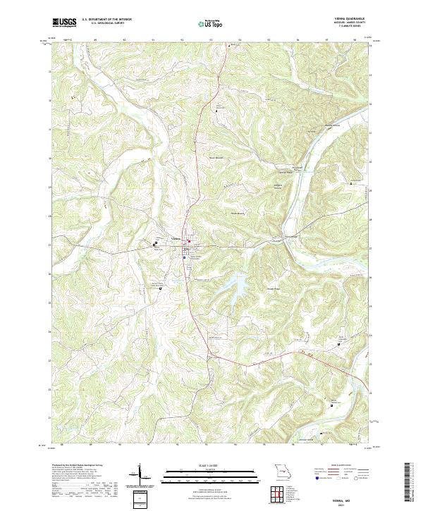 Vienna, MO — USGS 7.5-minute topo (2021)