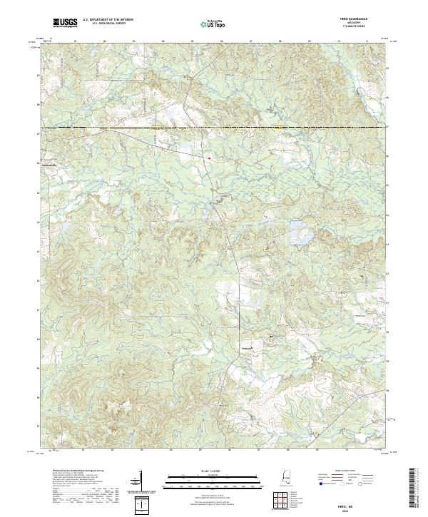 Hero, MS — USGS 7.5-minute topo (2024)