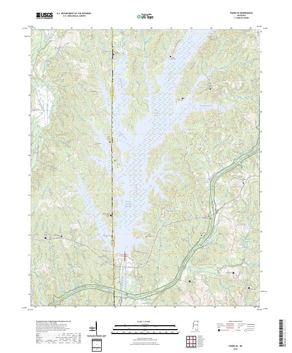 Paden SE, MS — USGS 7.5-minute topo (2024)
