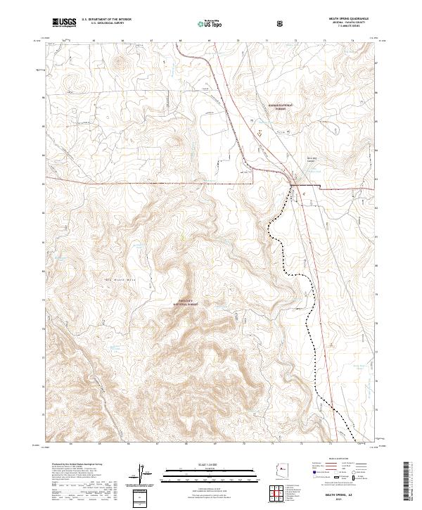 Meath Spring, AZ — USGS 7.5-minute topo (2021)