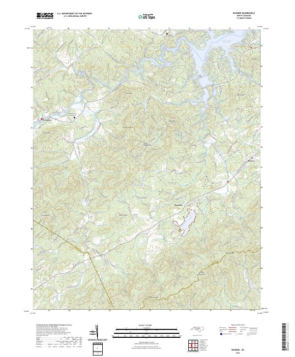 Boomer, NC — USGS 7.5-minute topo (2022)