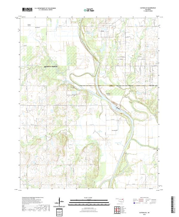 Catoosa SE, OK — USGS 7.5-minute topo (2022)