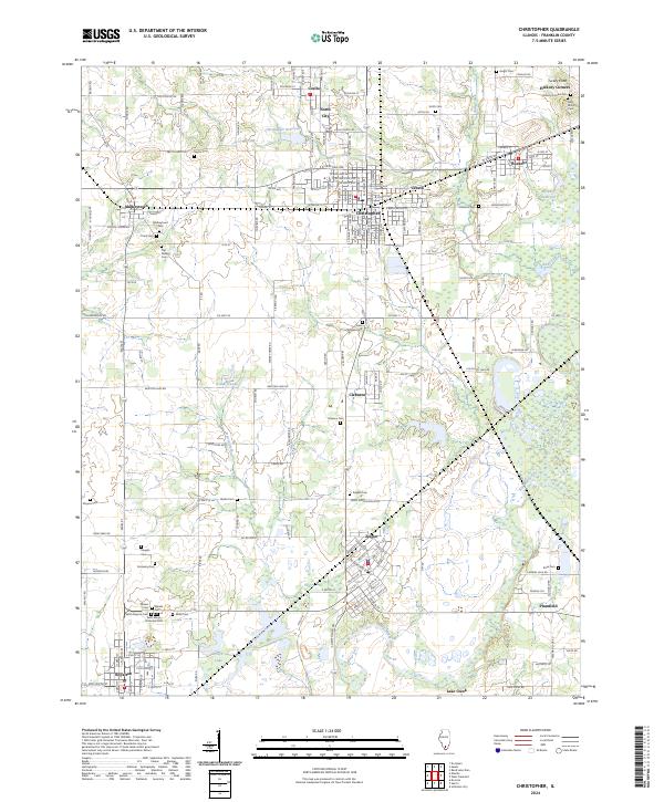 Christopher, IL — USGS 7.5-minute topo (2024)