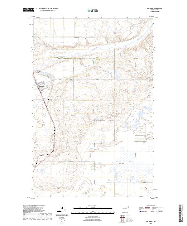 Sheyenne, ND — USGS 7.5-minute topo (2024)