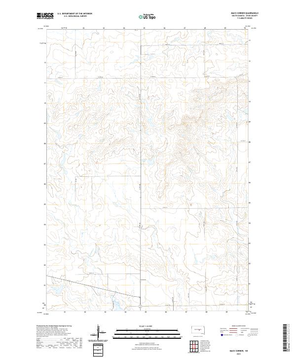 Macs Corner, SD — USGS 7.5-minute topo (2021)