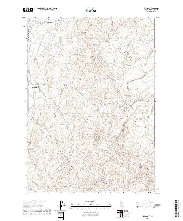Reynolds, ID — USGS 7.5-minute topo (2023)