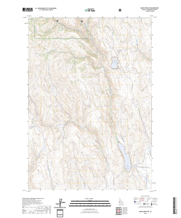 Mann Creek NW, ID — USGS 7.5-minute topo (2024)