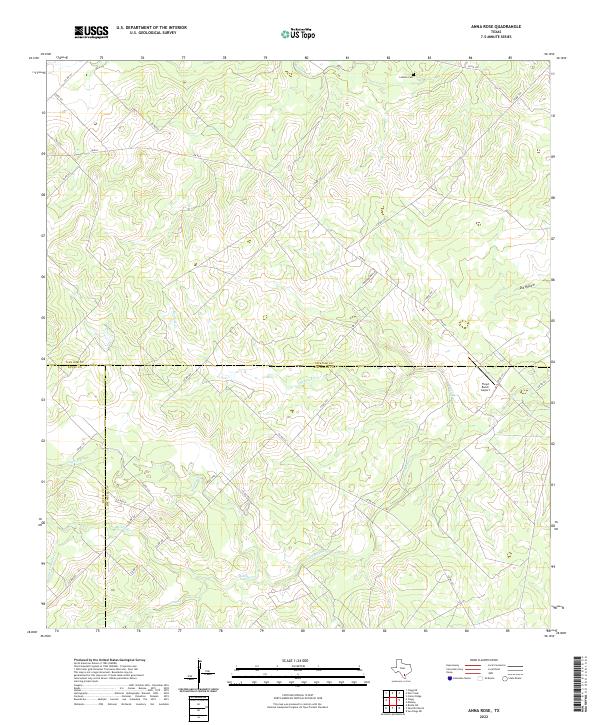 Anna Rose, TX — USGS 7.5-minute topo (2022)
