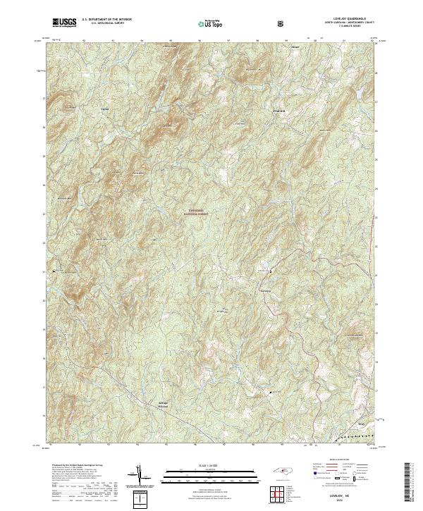 Lovejoy, NC — USGS 7.5-minute topo (2022)