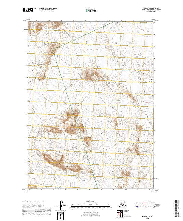 Kenai A-1 SE, AK — USGS 7.5-minute topo (2024)