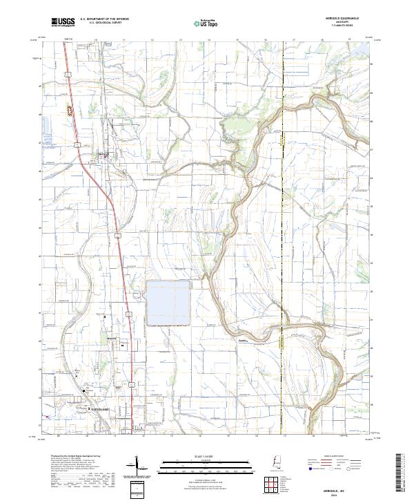Merigold, MS — USGS 7.5-minute topo (2024)