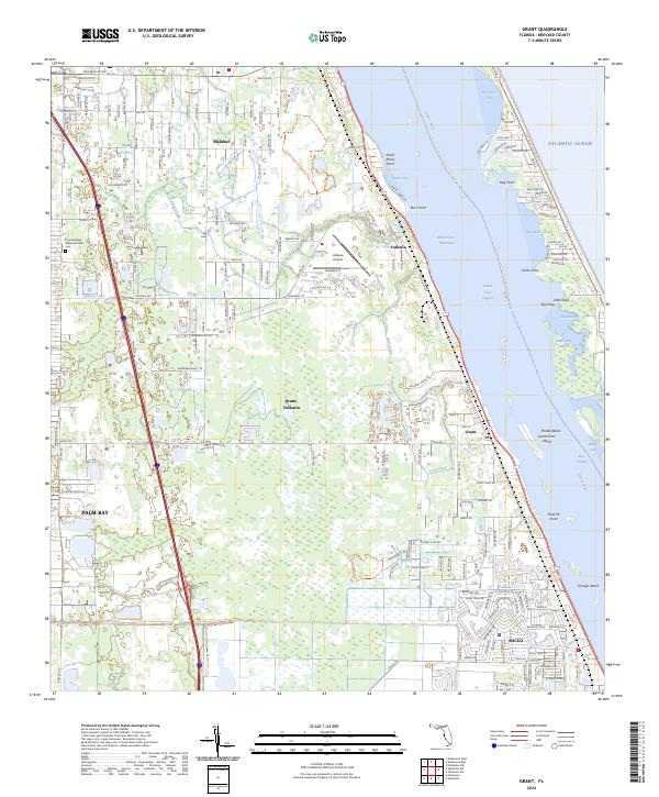Grant, FL — USGS 7.5-minute topo (2024)