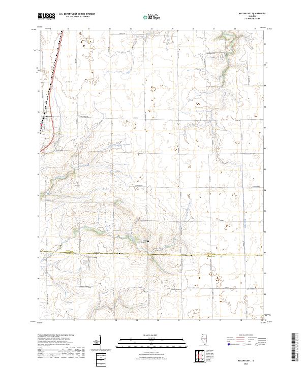 Macon East, IL — USGS 7.5-minute topo (2024)