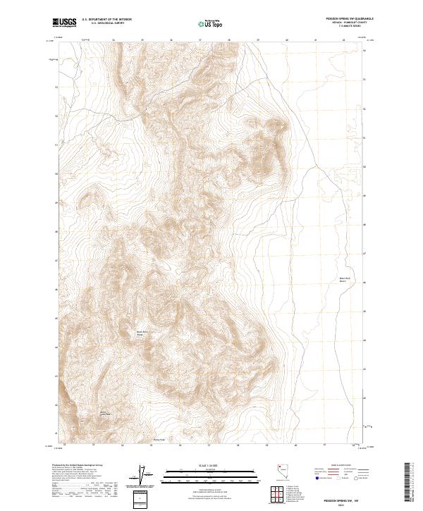 Pidgeon Spring SW, NV — USGS 7.5-minute topo (2021)