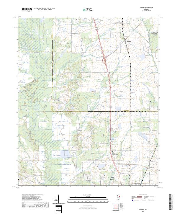 Muldon, MS — USGS 7.5-minute topo (2024)