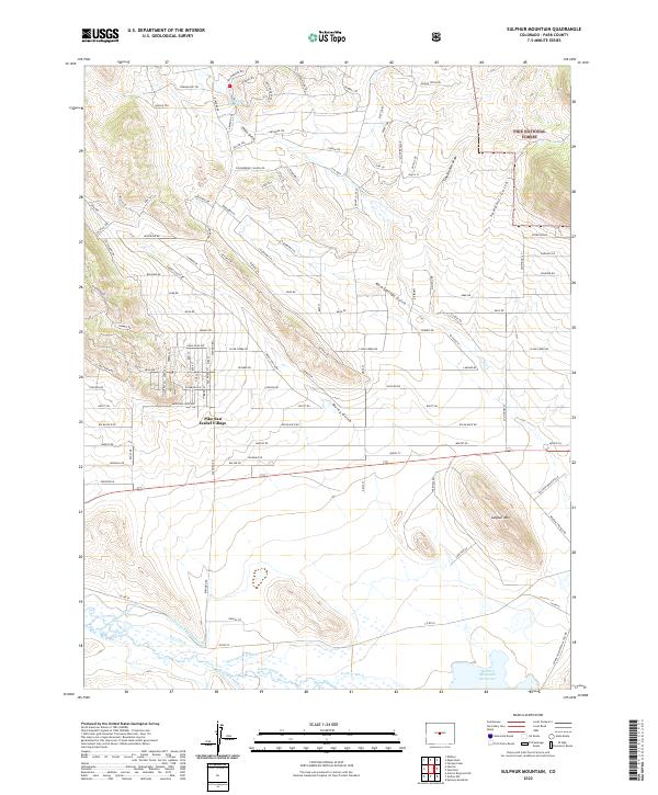 Sulphur Mountain, CO — USGS 7.5-minute topo (2022)