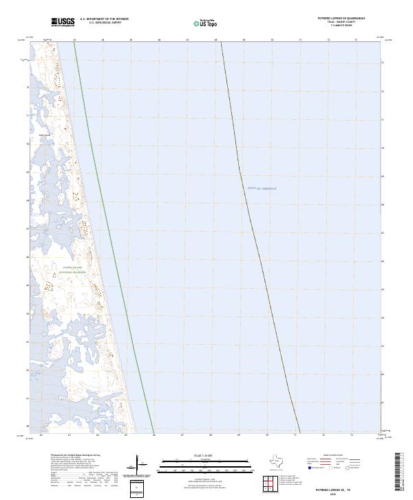Potrero Lopeno SE, TX — USGS 7.5-minute topo (2025)