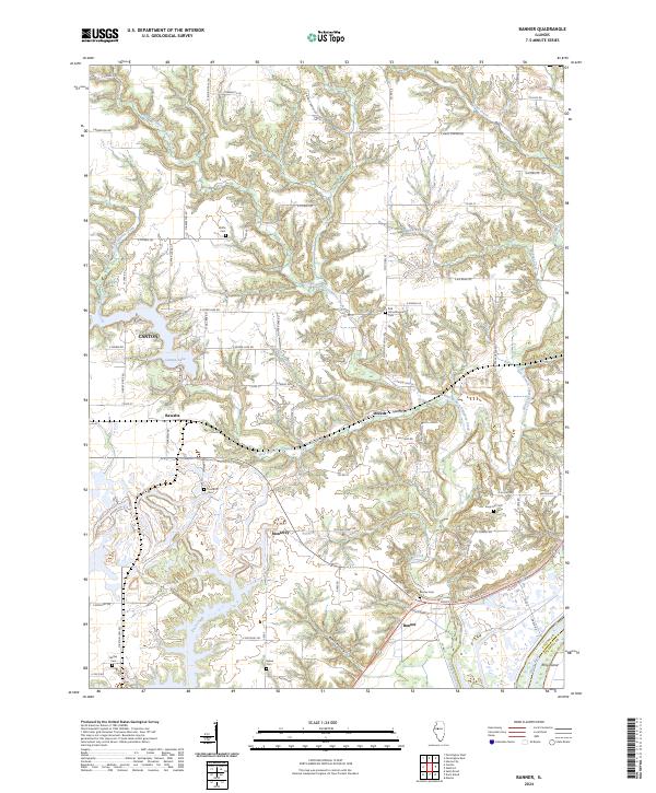 Banner, IL — USGS 7.5-minute topo (2024)
