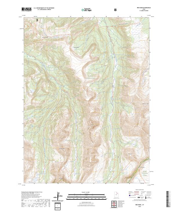 Red Knob, UT — USGS 7.5-minute topo (2023)