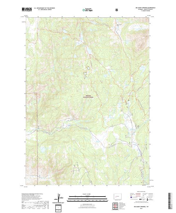 Big Sandy Opening, WY — USGS 7.5-minute topo (2021)