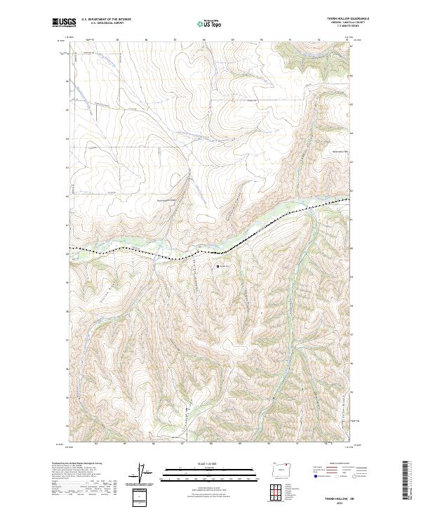 Thorn Hollow, OR — USGS 7.5-minute topo (2023)