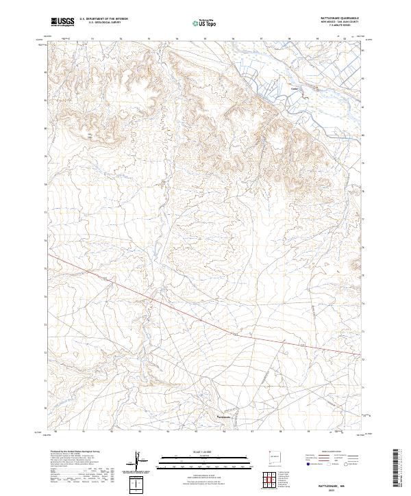 Rattlesnake, NM — USGS 7.5-minute topo (2023)