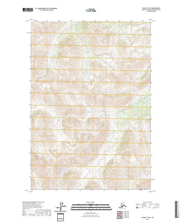 Valdez C-5 SW, AK — USGS 7.5-minute topo (2023)