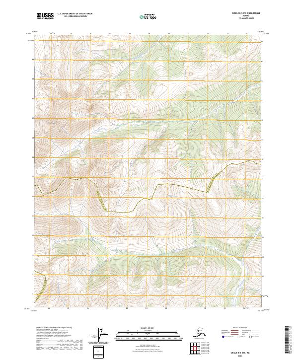Circle B-5 NW, AK — USGS 7.5-minute topo (2024)