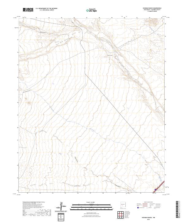 Hickman Ranch, NM — USGS 7.5-minute topo (2023)