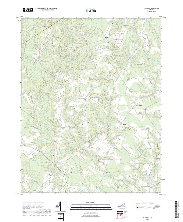 Vicksville, VA — USGS 7.5-minute topo (2022)