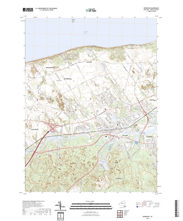 Riverhead, NY — USGS 7.5-minute topo (2023)
