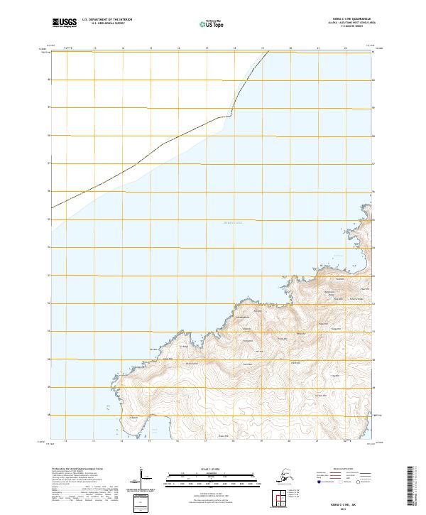 Kiska C-3 NE, AK — USGS 7.5-minute topo (2021)