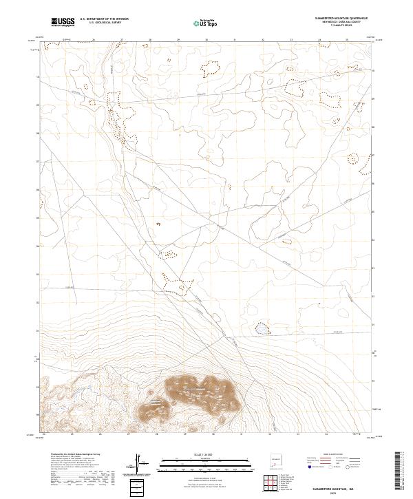 Summerford Mountain, NM — USGS 7.5-minute topo (2023)