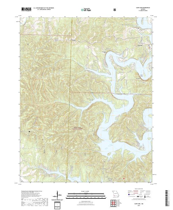 Cape Fair, MO — USGS 7.5-minute topo (2021)