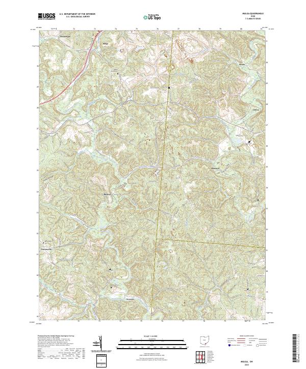 Mulga, OH — USGS 7.5-minute topo (2023)