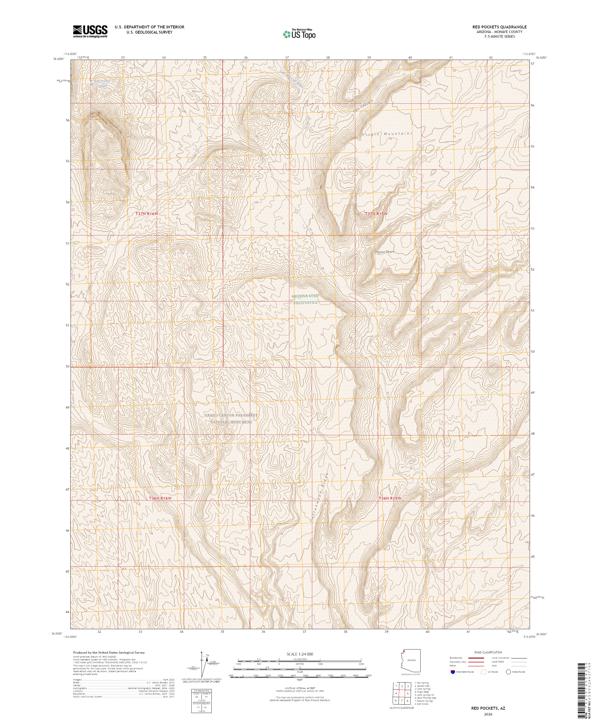 Red Pockets, AZ — USGS 7.5-minute topo (2026)