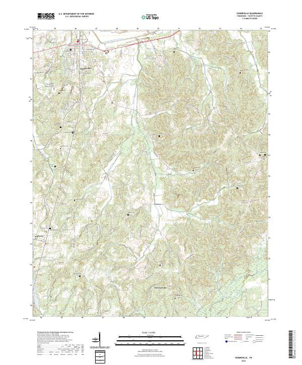 Somerville, TN — USGS 7.5-minute topo (2022)