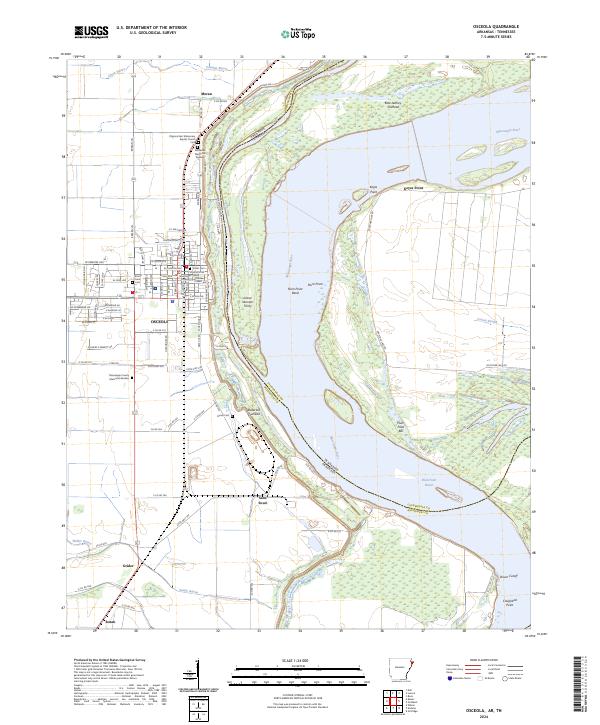 Osceola, AR-TN — USGS 7.5-minute topo (2024)