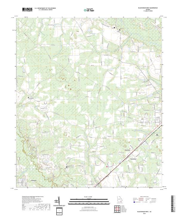 Blackshear West, GA — USGS 7.5-minute topo (2024)