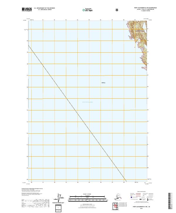 Port Alexander B-4 NE, AK — USGS 7.5-minute topo (2021)