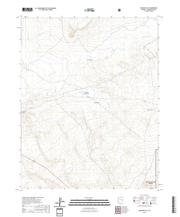 Muggins Flat, AZ — USGS 7.5-minute topo (2021)