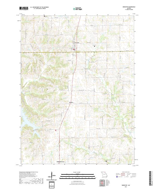 Greentop, MO — USGS 7.5-minute topo (2021)