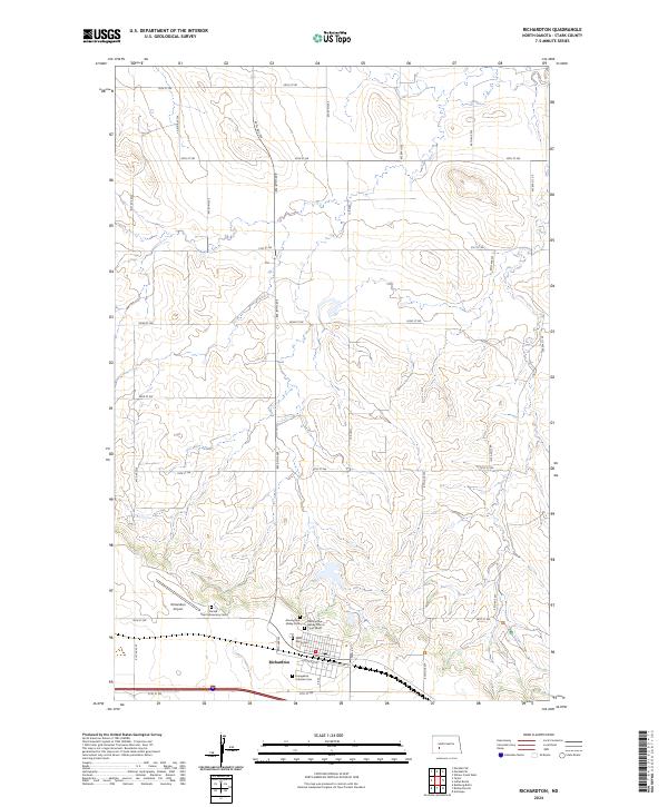 Richardton, ND — USGS 7.5-minute topo (2024)